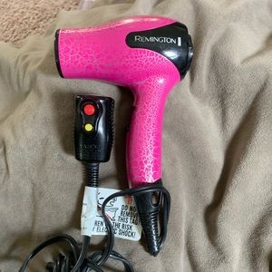 Pink/silver Crackle Remington Hair Dryer